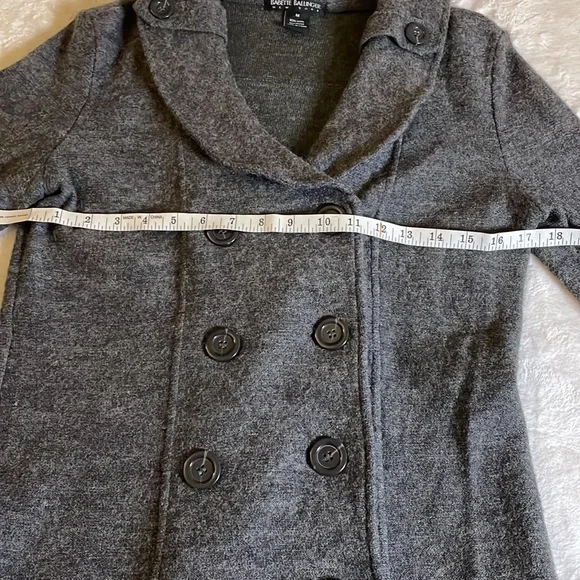 Babette Ballinger Gray 100% Wool Coat size Medium - Picture 13 of 17